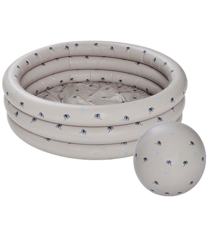 OYOY Barnpool m. Badboll - 85x26 cm - Clay/Elephant