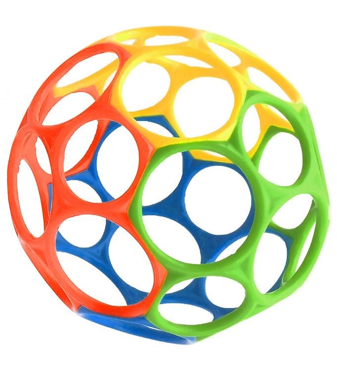 Oball Classic Boll - 8 cm - Blå/Grön/Röd/Gul