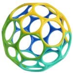 Oball Classic Boll - 8 cm - Blå/Turkos/Gul/Grön