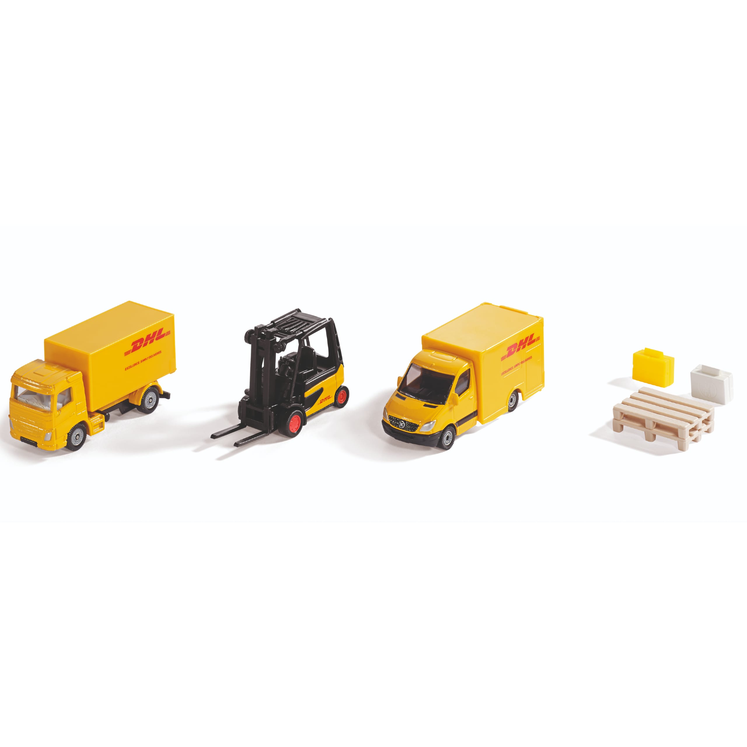 Siku leksaksbil dhl logistik set