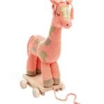 Smallstuff Dragleksak - Giraff - Rosa