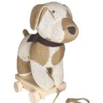 Smallstuff Dragleksak - Hund - 30x30 cm - Off White/Nature