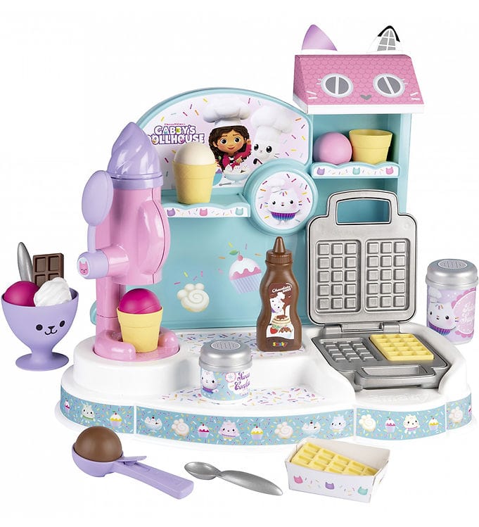 Smoby Leksakskök - 20 Delar - Gabby's Ice Cream Factory