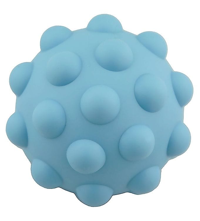Tiny Tot Boll - Sensory Silicone Fidget Ball - 10 cm - Babyblå
