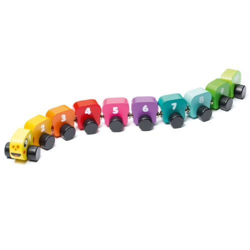 Träleksak Rainbow Caterpillar
