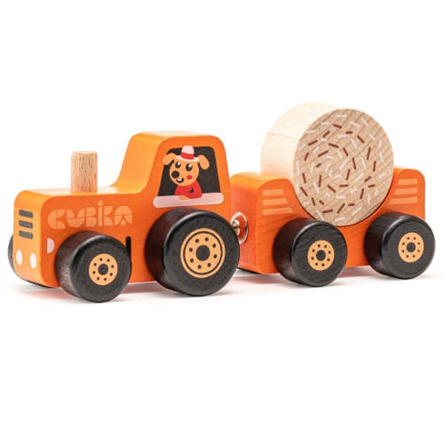 Träleksak Tractor