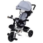 Viking Sports Trehjuling - Cykel - Med Körbygel Och Solskydd - Grå-Silver