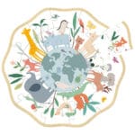 Vilac TräPussel - 24 Delar - Världen