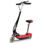 vidaXL Elsparkcykel med sadel 120 W röd