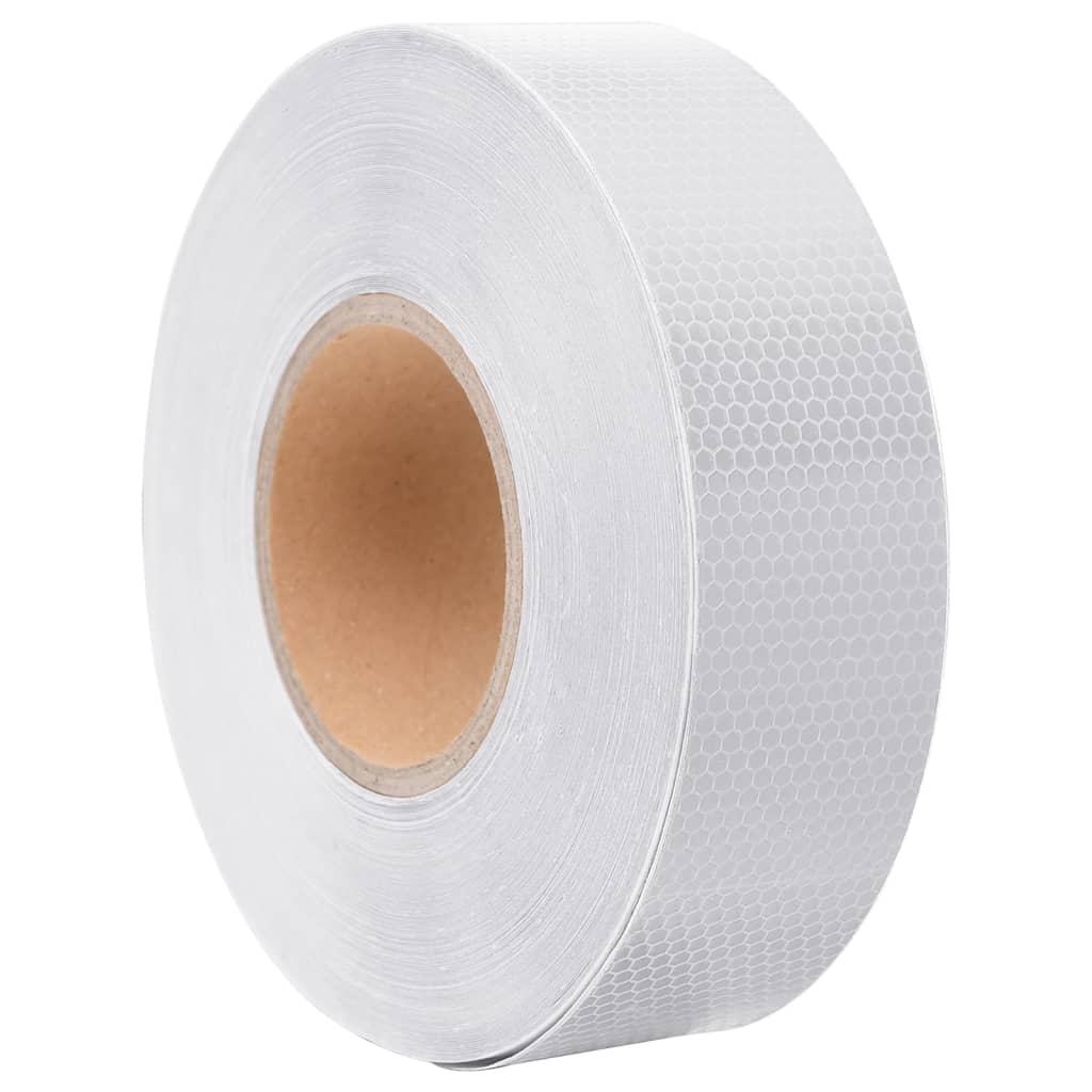 vidaXL Reflextejp vit 5 cmx50 m PVC