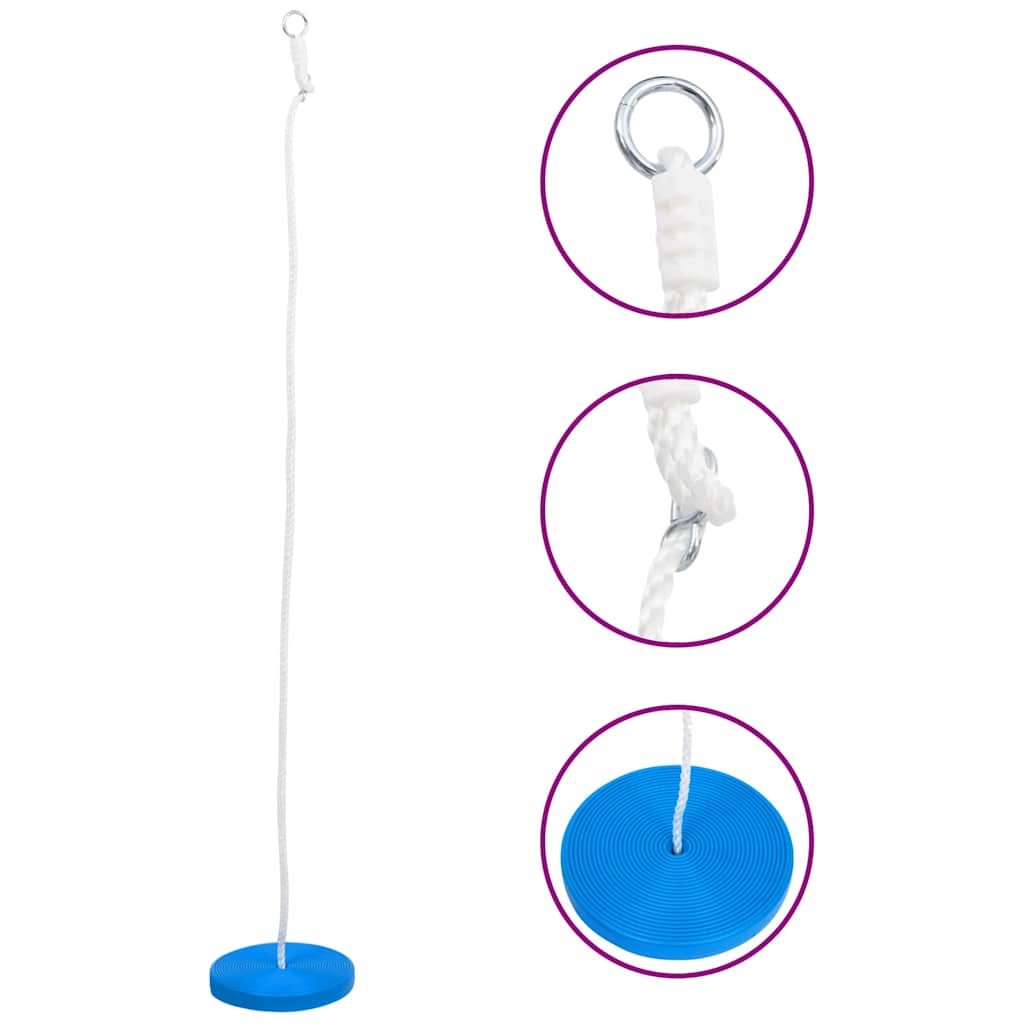 vidaXL Tallriksgunga 200 cm blå