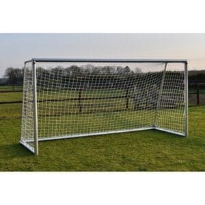 Avyna - 2 St Fotbollsmål - PRO Aluminium - 400x200 Cm Med Nät