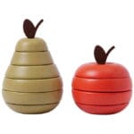 Ferm Living Stapelleksaker - Trä - Äpple och päron