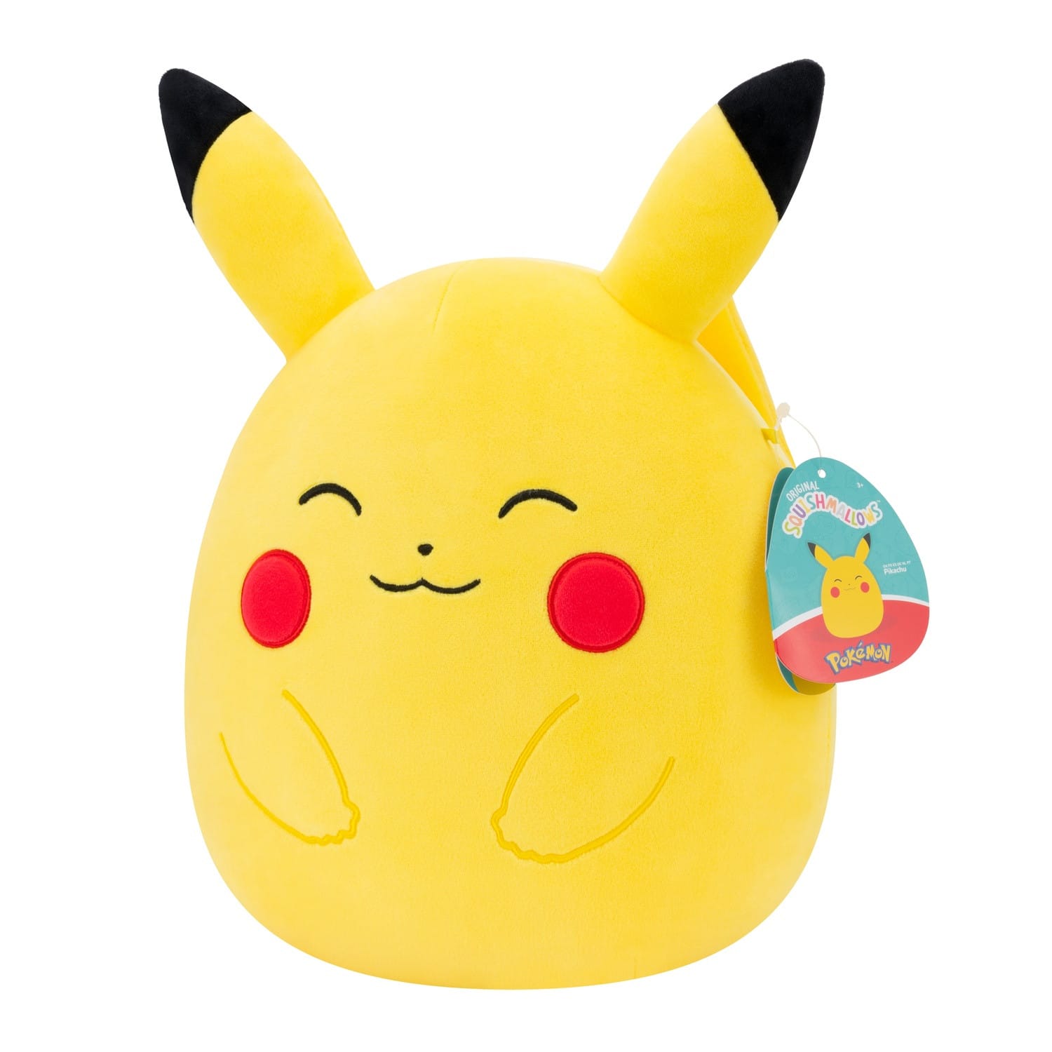 Squishmallows 25cm Pokemon Happy Pikachu - Squishmallows - Leksaksaffären