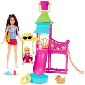 Barbie Dockset - Skipper First Jobb - Water Park Playset