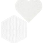 Hama Midi Pärlplattor - 2-pack - Hjärta & Sexkant