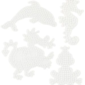 Hama Midi Pärlplattor - 4 st. - Delfin/Sjöhäst/Frön/Drake