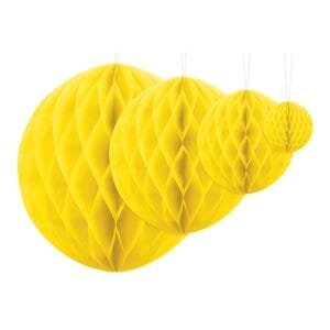 Honeycomb Boll Gul - 10 cm
