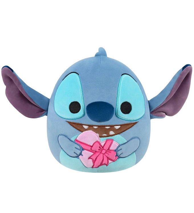 Squishmallows Gosedjur - 20 cm - Disney Stitch m. Hjärta