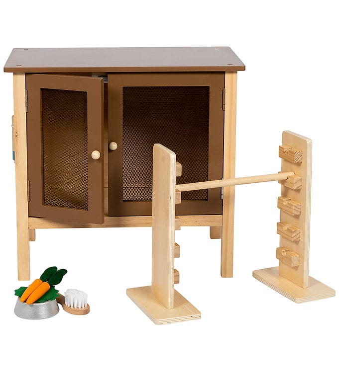 by ASTRUP Träleksaker - Kaninbur och Spring