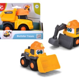 ABC Volvo Builder Team : Model - Grävmaskin - Dickie Toys ABC - Leksaksaffären
