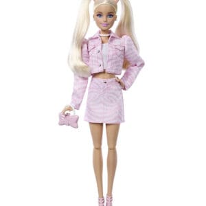 Barbie Docka - Deluxe Stil Rosa Denim Jacka - Spets