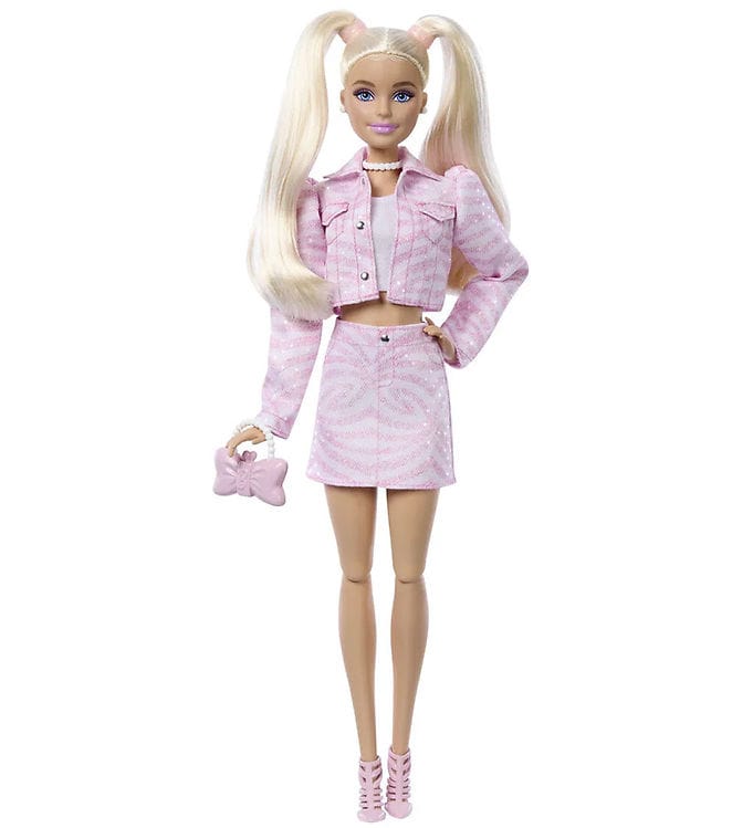 Barbie Docka - Deluxe Stil Rosa Denim Jacka - Spets