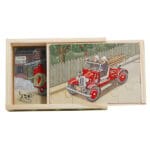 Brandbilar 4x träpussel