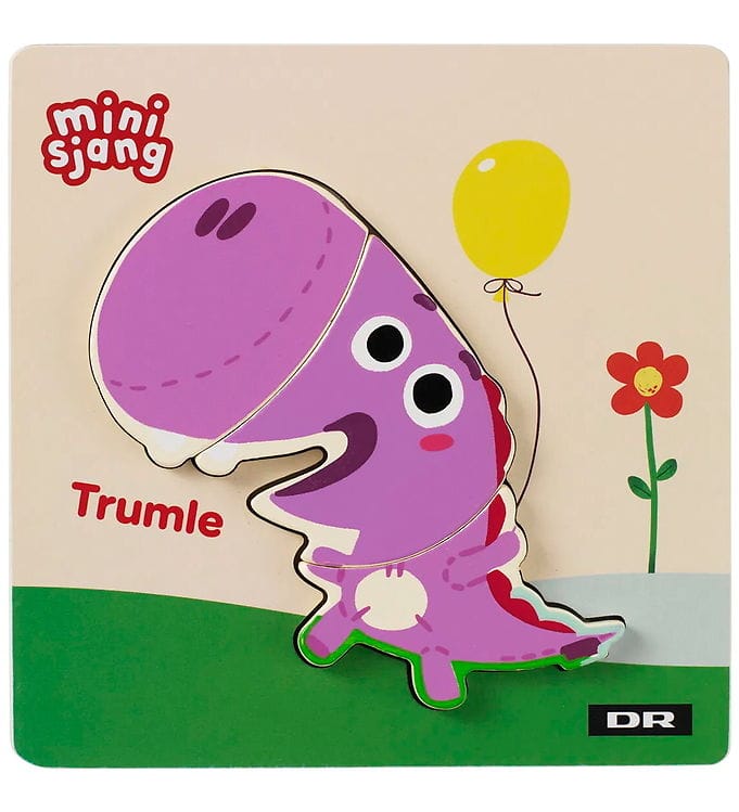 DR Träpussel - 3 Delar - Trumle