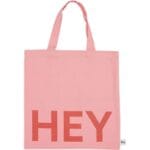 Design Letters Tote Bag Soft Red