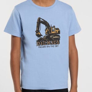 Dickies T-shirt - Grävmaskin - Oändlig Sky m. Tryck