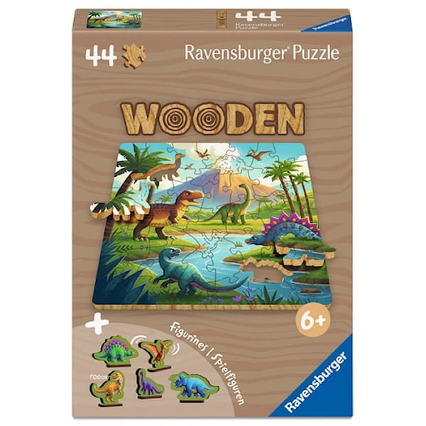 Dinosaurus Träpussel 44 Bitar, Ravensburger
