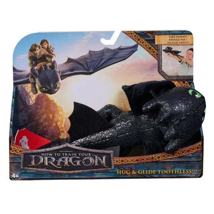Dragons Movie Gliding Hug Tandlöse Gosedjur 30 cm