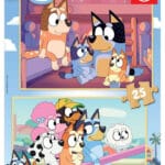 Educa Bluey Träpussel 2x25 bitar - Bluey - Leksaksaffären