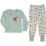 Geggamoja Pyjamas Mamma Mu & Kråkan Vit/Grön 98-104 cl