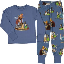 Geggamoja Pyjamas Pettson & Findus Blå 98-104 cl
