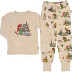 Geggamoja Pyjamas Pettson & Findus Jul Beige 122-128 cl