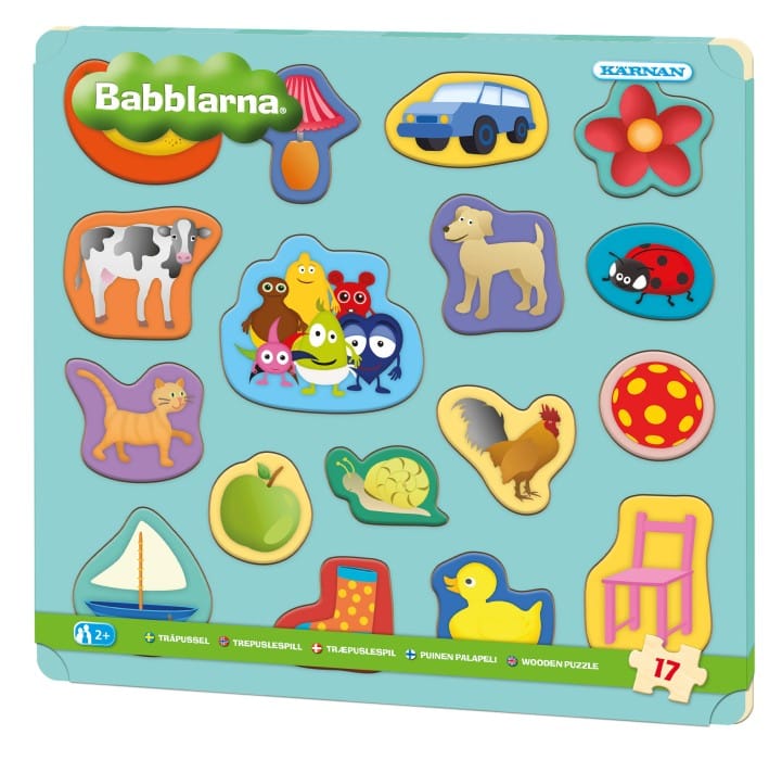 Kärnan Babblarna Träpussel 17-bitar