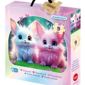 Kärnan Träpussel AI-djur 9-bitar