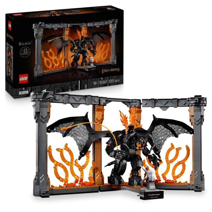 LEGO Icons 10367 Sagan om ringen: bokstöd med Balrog
