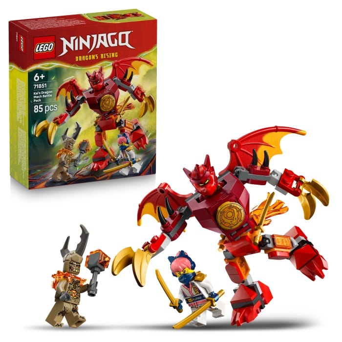 LEGO NINJAGO 71851 Kais drakrobot – stridspaket