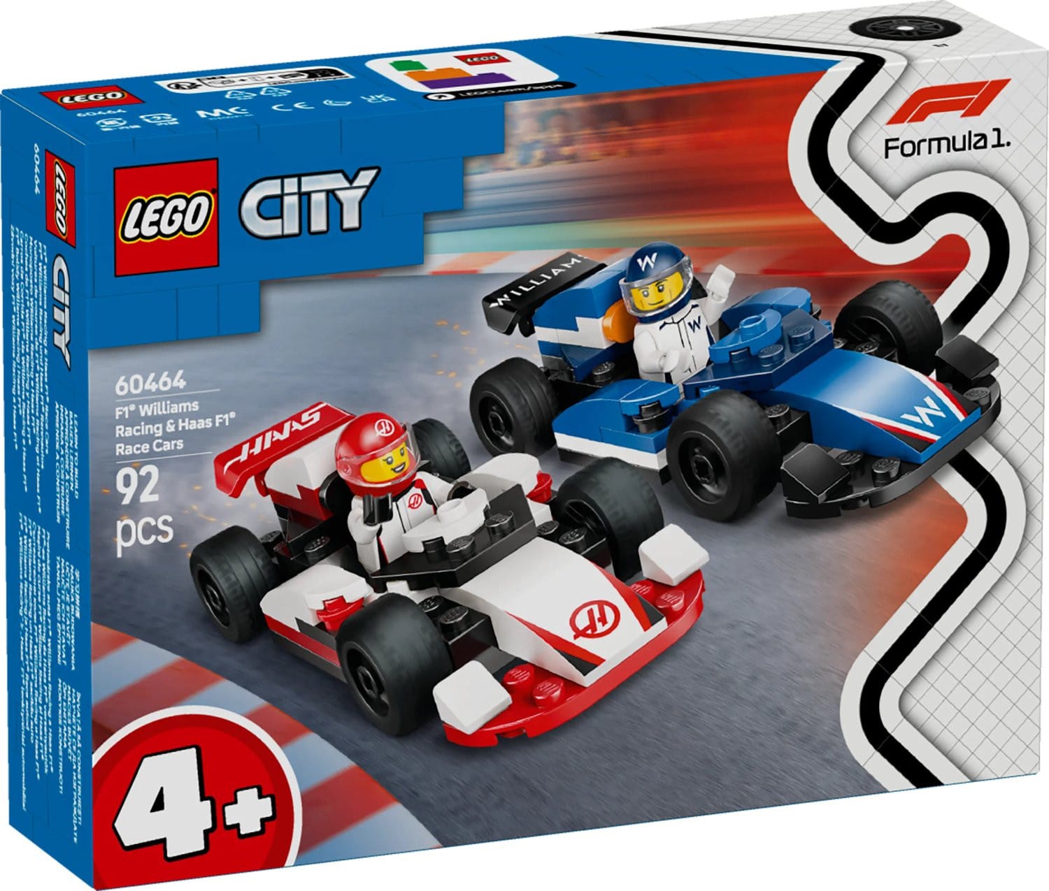LEGO® City F1® Williams Racing & Haas F1® racerbilar 60464 - LEGO - Leksaksaffären