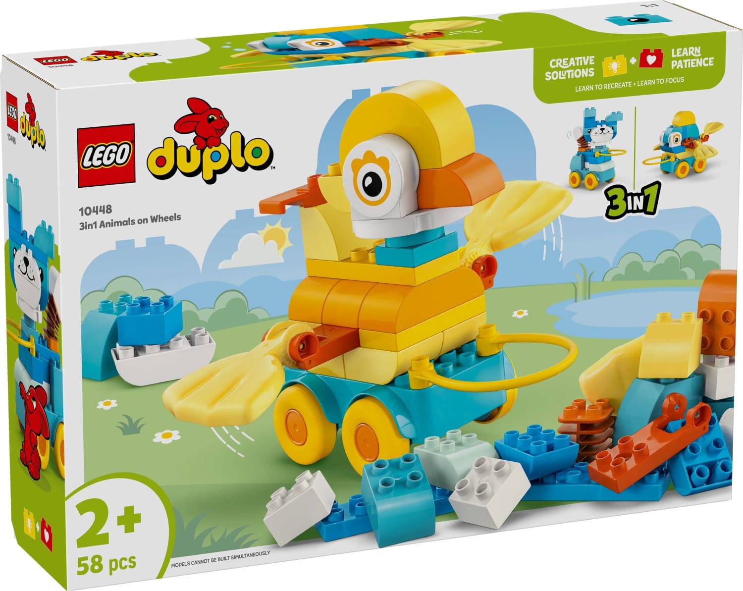 LEGO® DUPLO 3-i-1 Djur på hjul 10448 - LEGO - Leksaksaffären