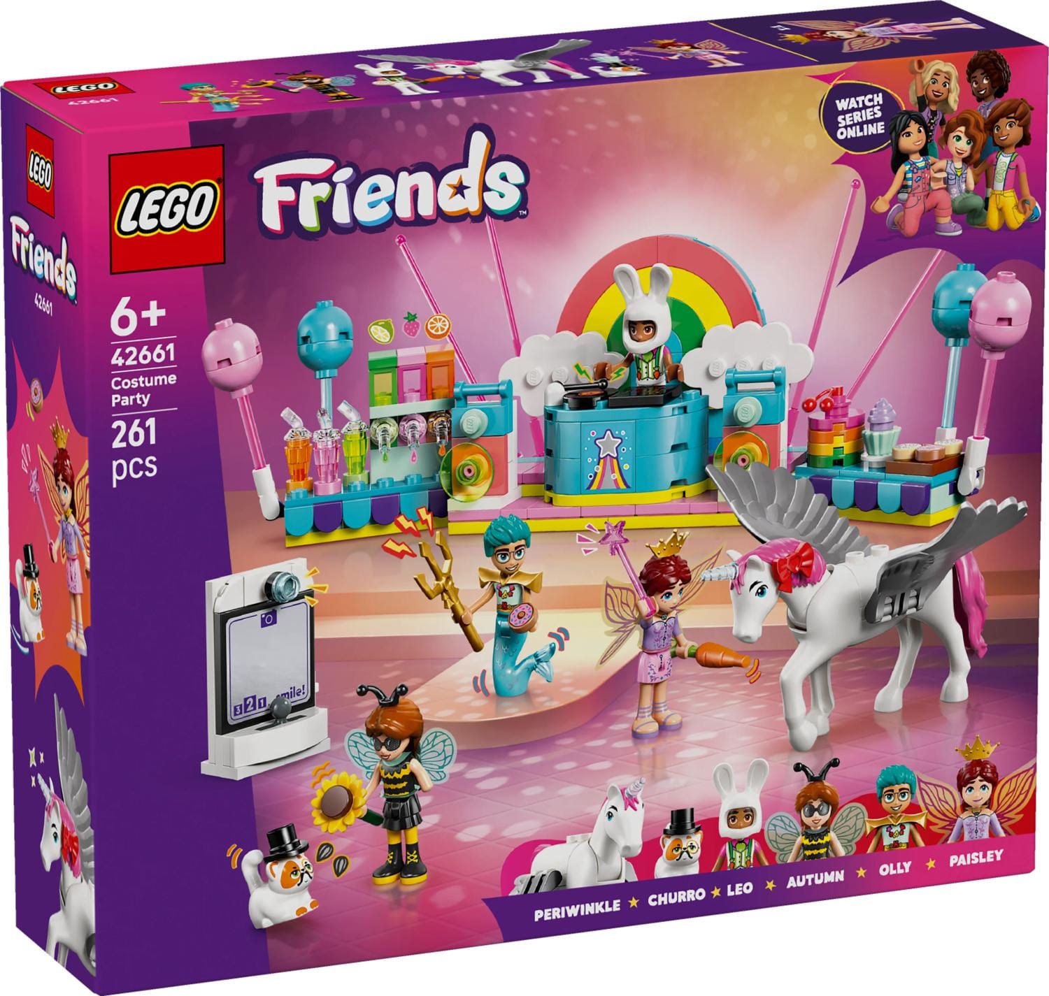 LEGO® Friends Maskeradfest med enhörning och älva 42661 - LEGO - Leksaksaffären
