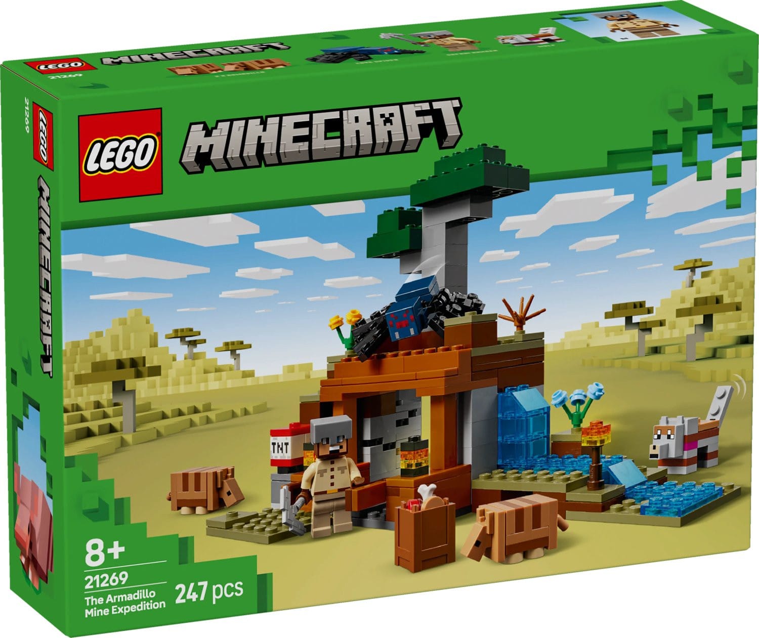LEGO® Minecraft Expeditionen till bältdjursgruvan 21269 - LEGO - Leksaksaffären