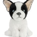 Living Nature Gosedjur - 17x9 cm - Fransk Bulldog Valp - Vit/Sva