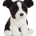 Living Nature Gosedjur - 21x13 cm - Border Collie-valp - Svart/V