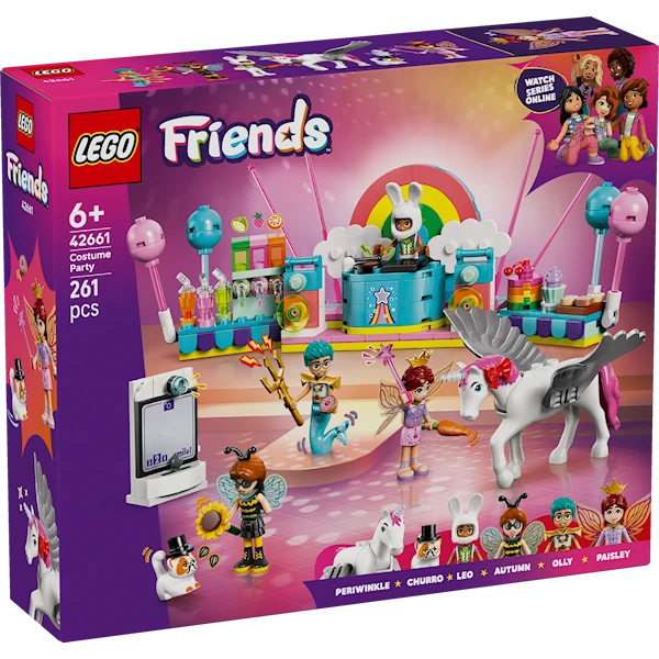 Maskeradfest med enhörning och älva LEGO® Friends (42661)