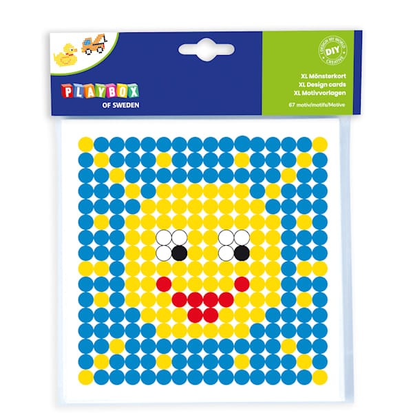 Mönsterkort till Pärlplattor XL, Playbox