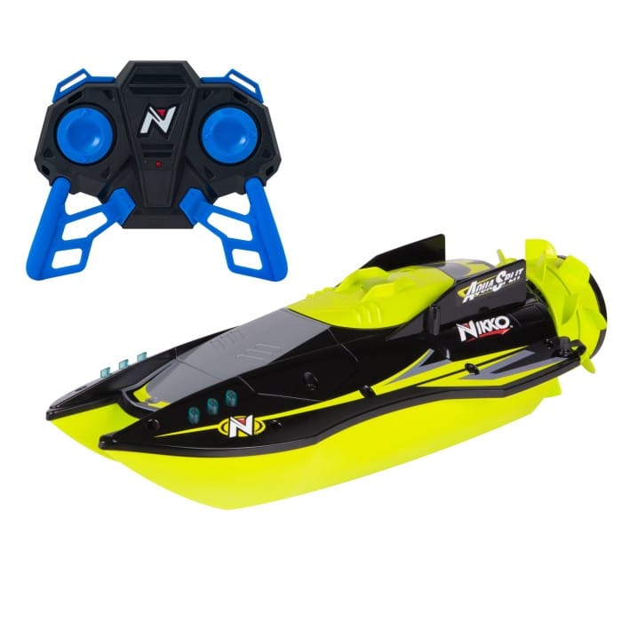 Nikko Fleet Aquasplit Radiostyrd Båt (Neon Grön)